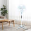 Ventilateur sur socle oscillant 16 po, blanc