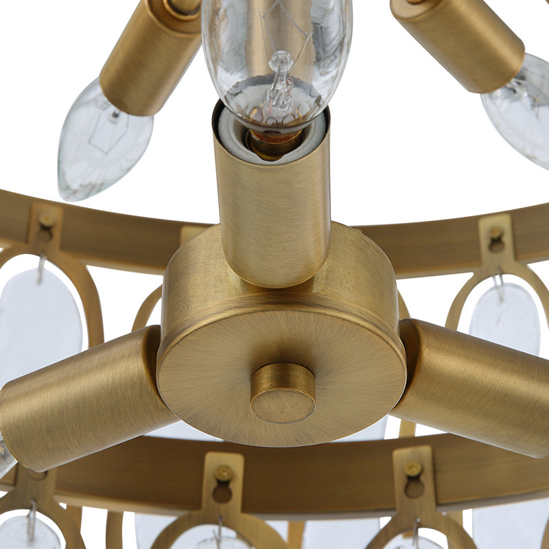 Stasia 9 - Light Antique Brass Unique/Statement Pendant