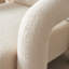 Chaise d'appoint en sherpa moderne