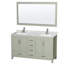 Sheffield 60" Double Bathroom Vanity Set with Mirror-10247660