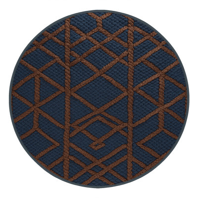Tapis gris en treillis lavable à la machine