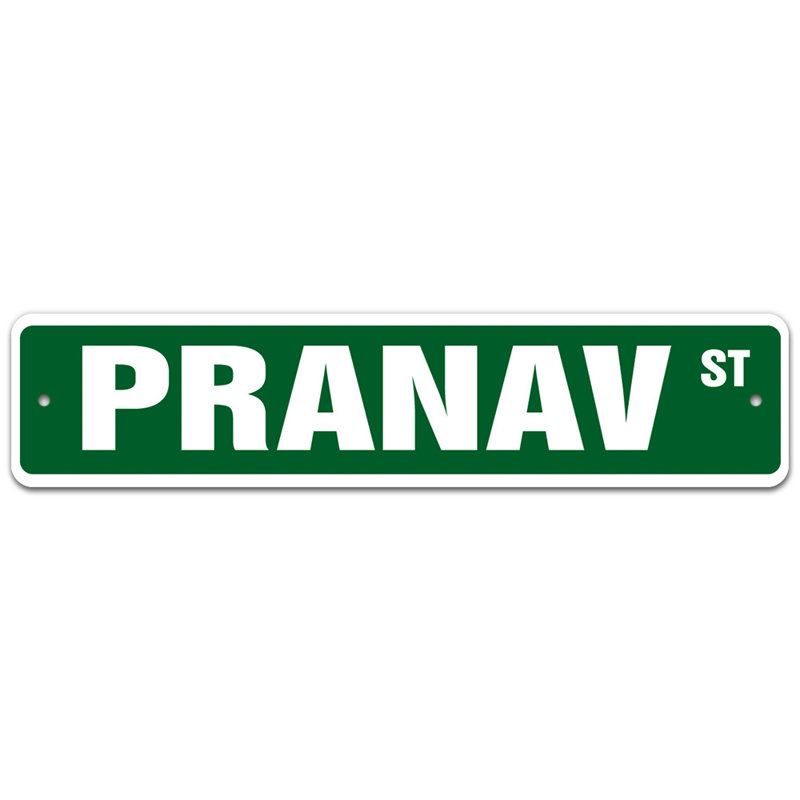 Plaque de rue VIlmar, H 4 po x l 18 po x P 0,1 po