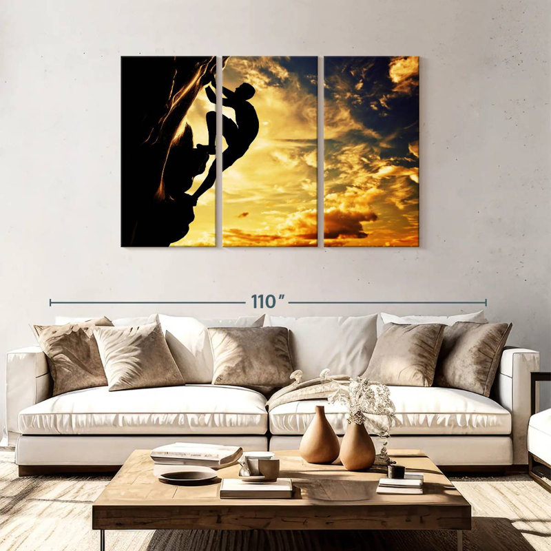 Sireci Free Climbing, 48" H x 74" W
