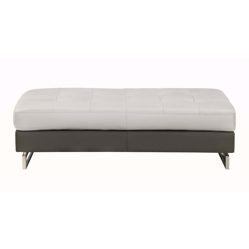 Canapé modulaire en cuir véritable Global United