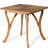 Outdoor Hermosa 5 Piece Wood Dining Set With Cushions, Teak Finish With Beige Cushion