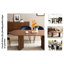 Petit bureau Mid-Century moderne en noyer