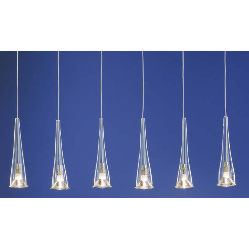 Demarcus 6 - Light Nickel Kitchen Island Pendant