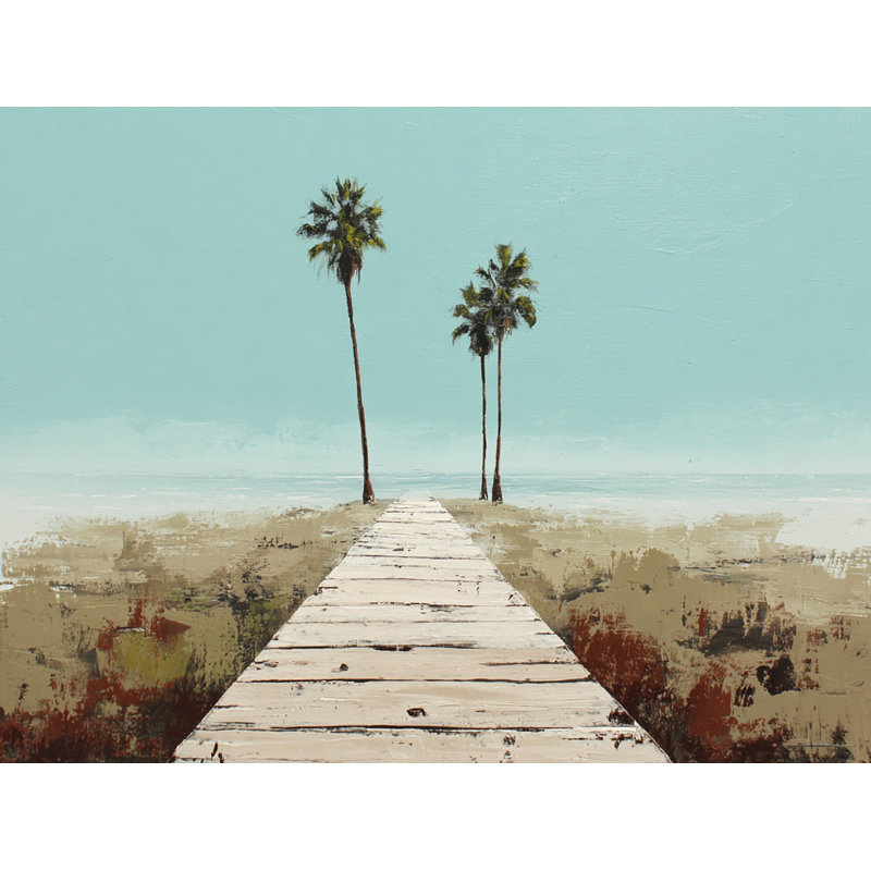 Palm Walkway, art mural sur toile tendue