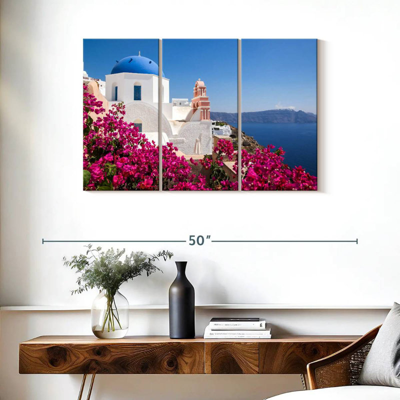 Kavia Santorini Cycladic Architecture, 24" H x 38" W
