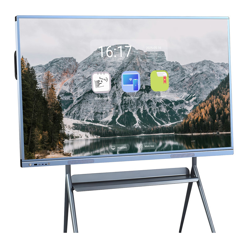 JYXCN 65 "Smart Board 4K, tableau blanc multi-touch double OS et affichage interactif de partage sans fil Smartboard pour la formation, les bureaux