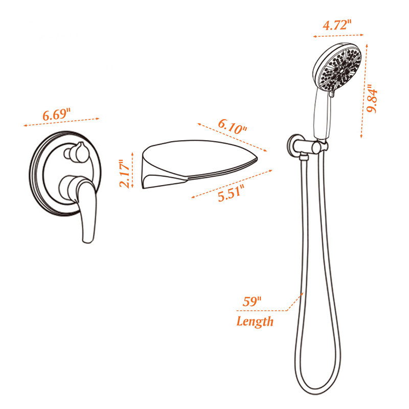 Bathroom Freestanding Tub Filler, Brushed Nickel
