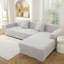 Housses pour canapé modulaires à texture rectangulaire - Protecteur durable et extensible pour canapé en forme de L, cadeaux gratuits inclus-1779669027-1779669029