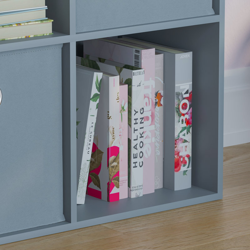 Herculano 64.5cm H x 65cm W Cube Bookcase, Grey