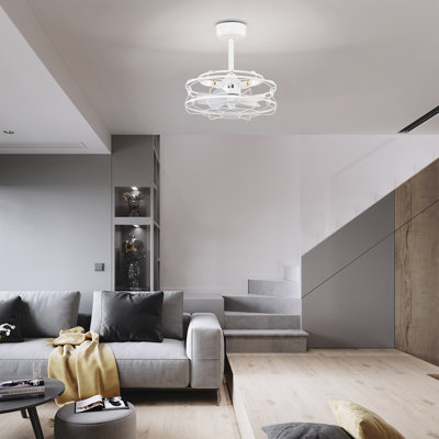 Ventilateur de plafond illuminé Maade Fandelier