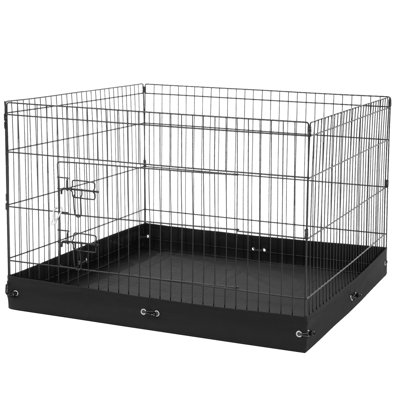 Enclos pliable pour chien à 4 panneaux, taille 36 "X, imperméable 600D, idéal pour les chiots et les chatons qui font de l'exercice
