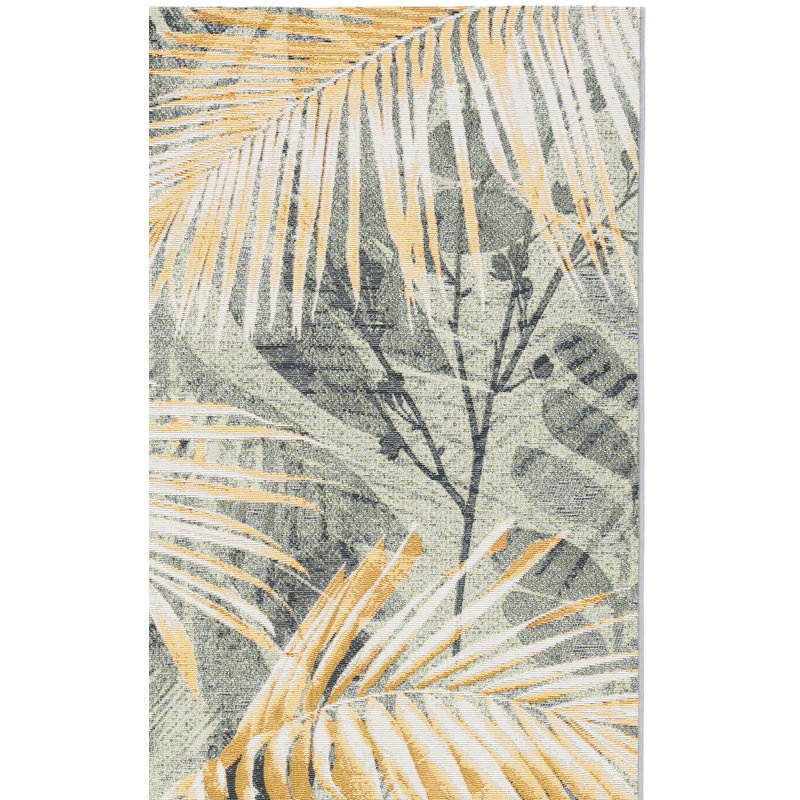 Tapis d'intérieur / extérieur à motif floral Barbados 500 Performance, Rectangle 4 pi x 6 pi