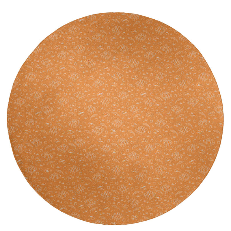 Chenille Indoor Rug, Round 5'