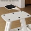 Table de salle à manger blanche extensible avec pieds en forme de U, de qualité supérieure