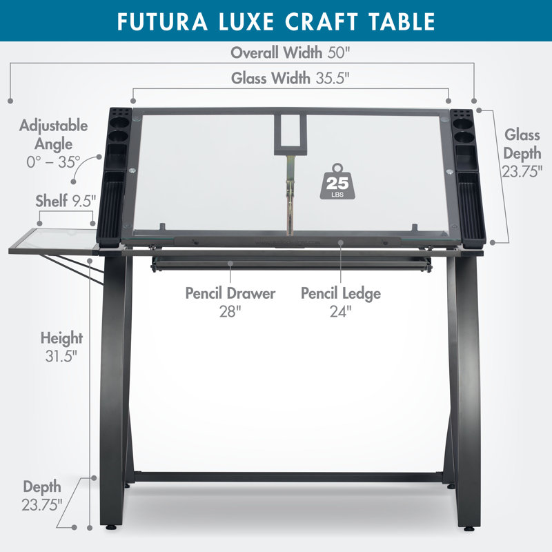 Courson 50'' x 24'' Split Top Table