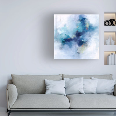 Karen Hale Blue Fusion 3 Canvas Art