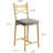 22.4" Bar Stools, Bar Chairs with X-Shaped Back Thick Cushion, Counter Height Barstools for Dining Room, Kitchen, Counter-1257224714