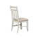 Chu Linen Slat Back Side Chair in White
