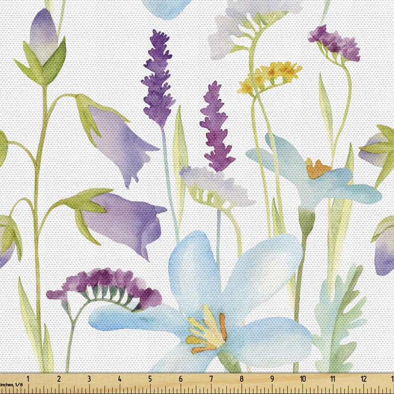 Chantis Lavender Lily Iris Magnolia Poppy Blossoms Multi-Purpose Fabric