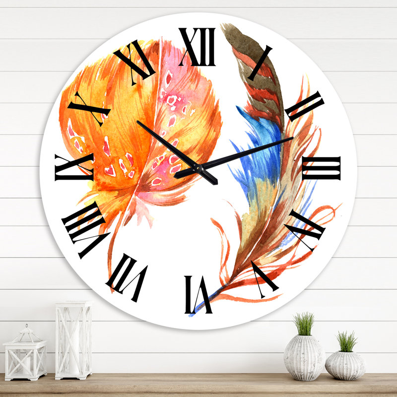 Horloge murale bohème et éclectique, Moyenne