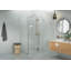 Halo 45 in. x 36 in. x 78 in. 90-degree Fully Frameless Glass Hinged Shower Enclosure-797354257