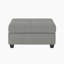 Repose-pieds de rangement en microfibre 33 po Lenita-2016280340