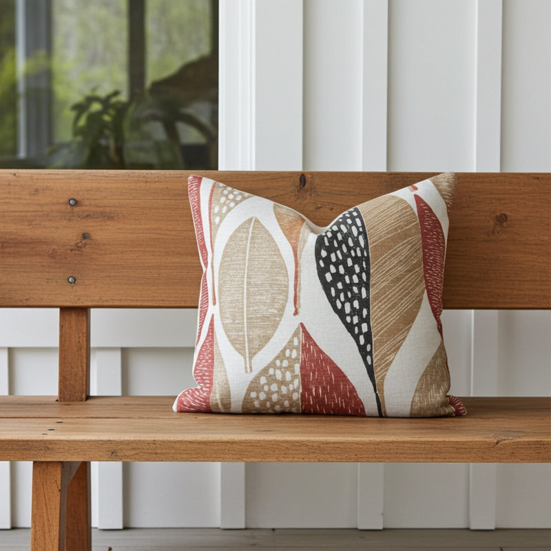 Housse et insert de coussin Oak Valley Enchanted Prairie Luxury, 20 po x 36 po, Coussin lombaire