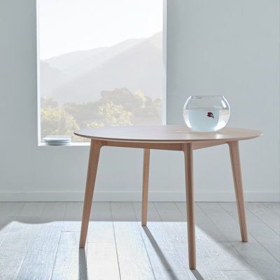Oscar Beech Round Solid Wood Dining Table