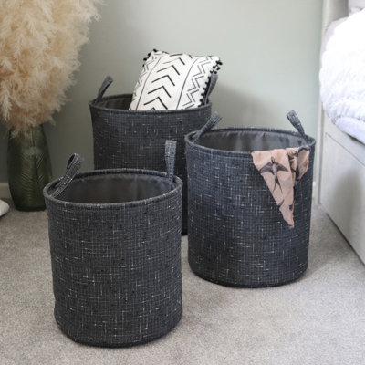 JVL Fabric Decorative Basket
