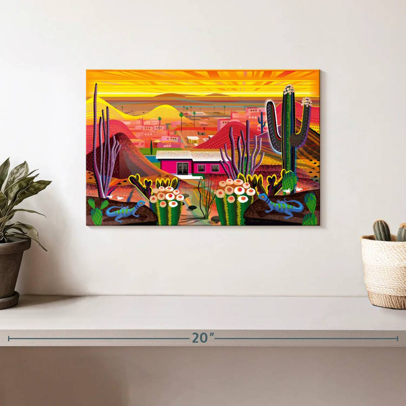 Las Palmas, 8" H x 12" W