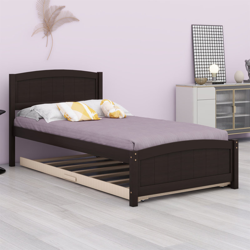 Platform Bed With Trundle, Espresso