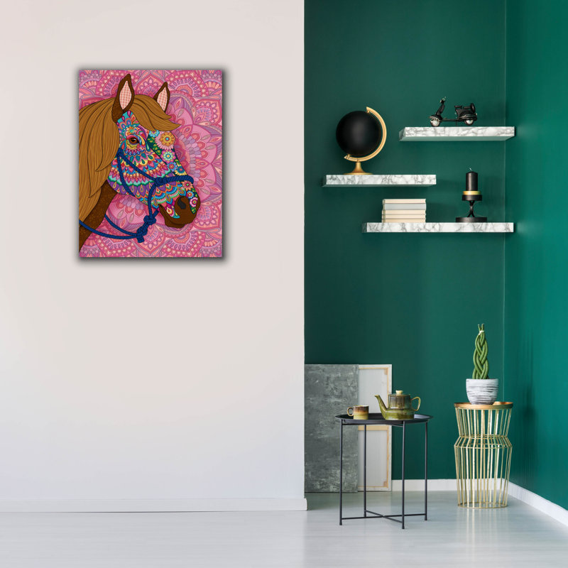 «Pretty Pony» par Hello Angel, art mural sur toile, H 34 po x l 26 po x P 1,5 po