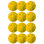 Pickleballs Franklin Sports X-26 - intérieur - paquet de 12 - Approuvé par les États-Unis - jaune