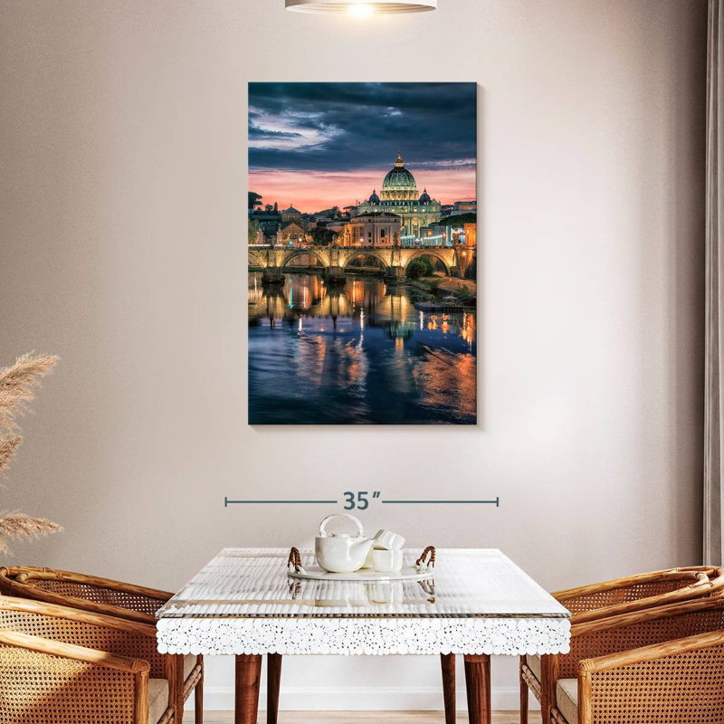 Aime St Peter's Basilica In Rome, 45" H x 30" W