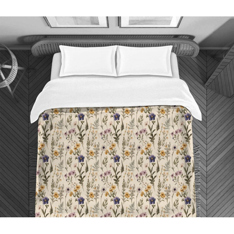 Vintage Botanical Comforter, Queen Comforter