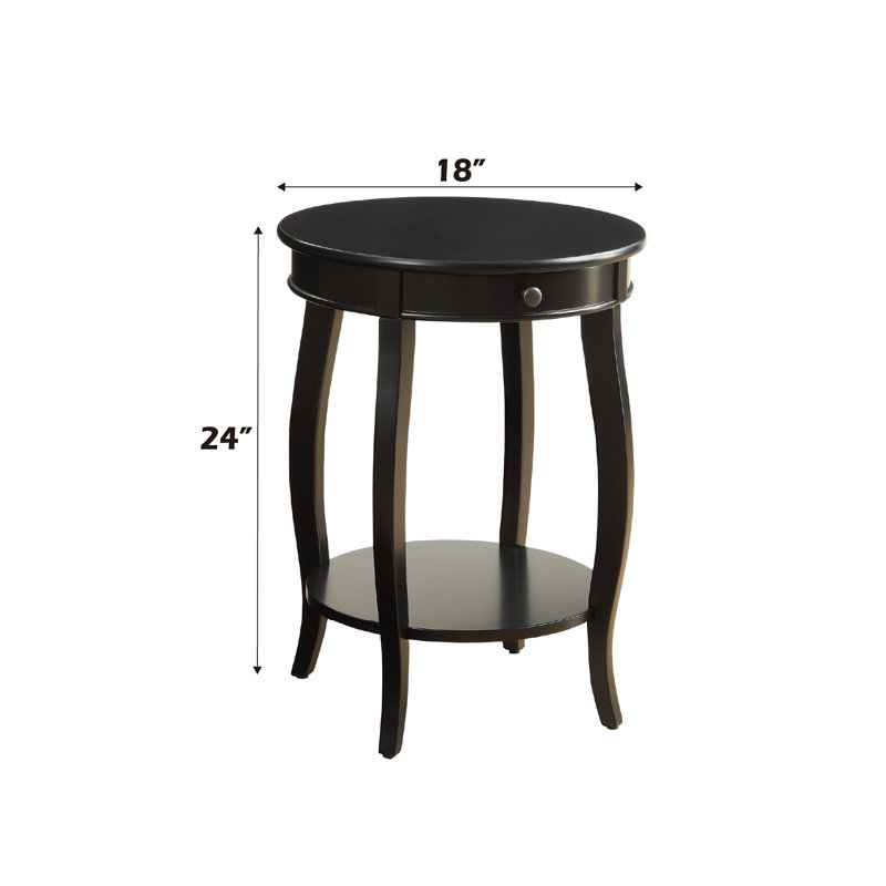 Table d'appoint Alysa, Noir