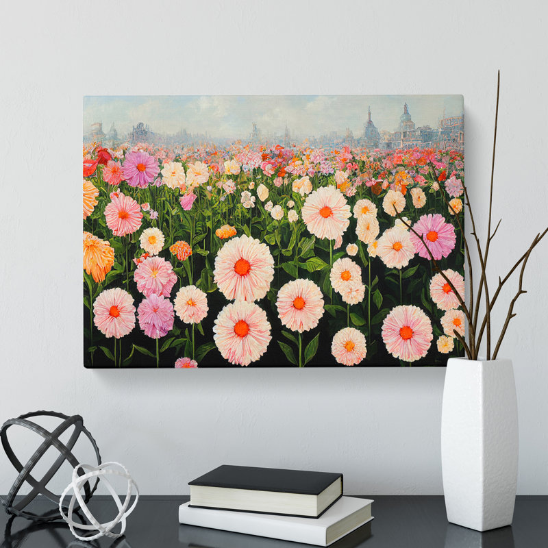 Mind Blowing Flower Market - Wrapped Canvas, 50cm H x 76cm W x 3cm D