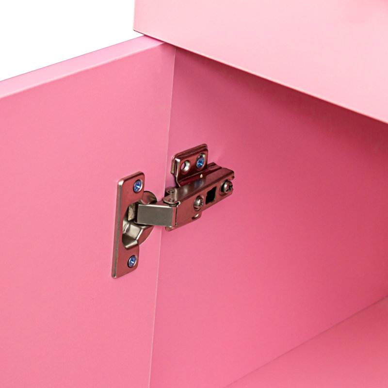 Bureau à cheveux moderne et simple, rangement multicouche, grande armoire de rangement, Rose