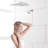 12 Inch Rain Shower - Adjustable Arm In Stainless Steel, Shower, Wall Mounted Steel Head With Air-In Technology For Perfect To Corrosion, Fits Standard Pipe