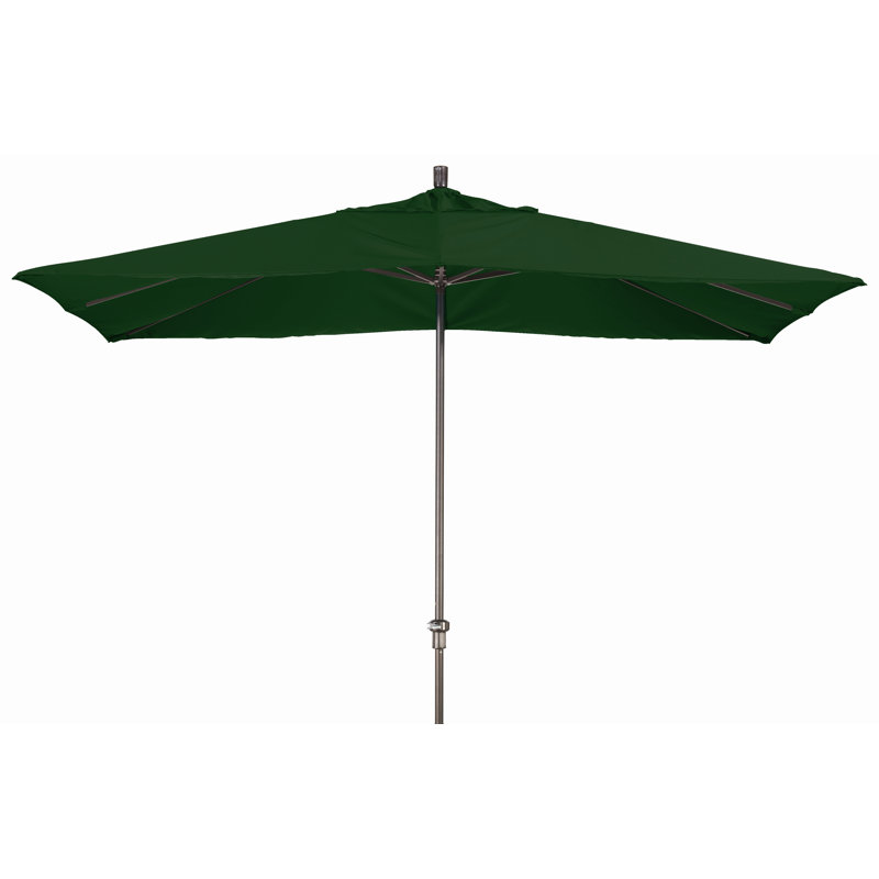 Parasol de marché rectangulaire 8 pi x 11 pi Gaberielle, Vert forêt