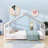 Full Size House Bed Wood Bed