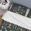 Ensemble de housse de couette Teal And Gold Art Deco Geometric Glamour - Damask-1930940001