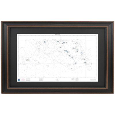 Îles Marshall | Carte nautique rétro | Reproduction encadrée