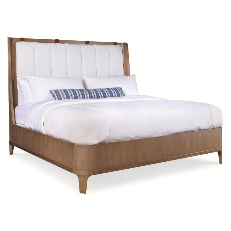 Bowery Place Upholstered Wingback Bed, Queen