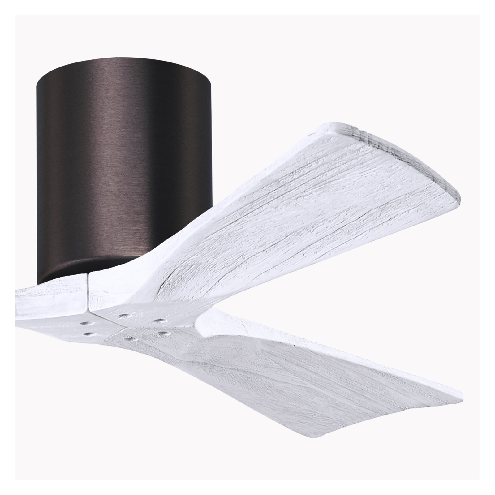Olivier 3 Blade Ceiling Fan, Brushed Bronze, Matte White, 42"