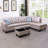 Jayzen 3 - Piece Vegan Sectional-1119954545-1094079087-1094079078